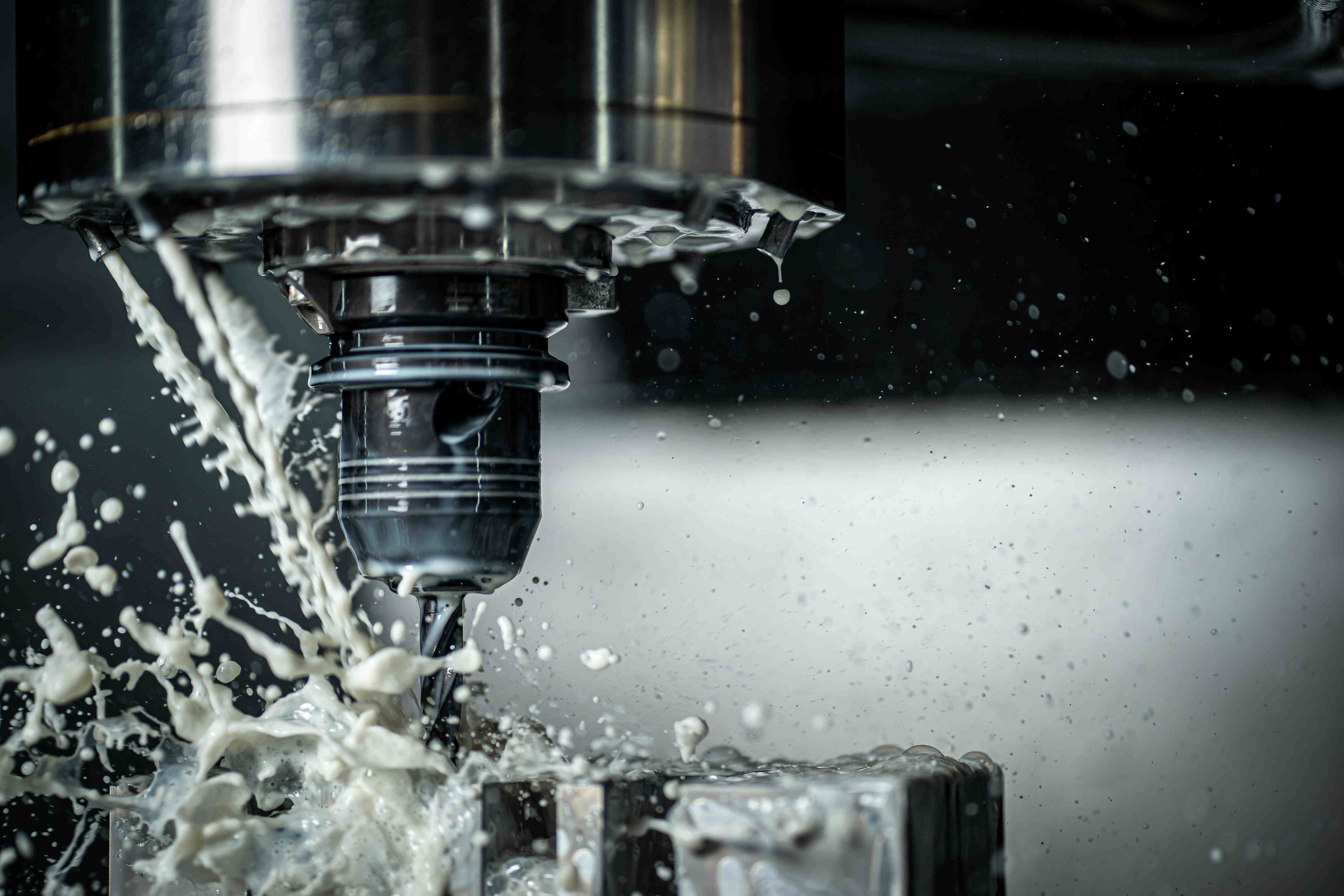 Drilling on a CNC machining center